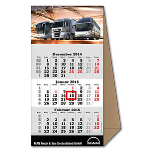 3-Monats-Tischkalender