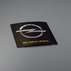 Textiletikett mit Logo-Druck