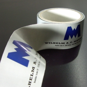 Paketband mit Logo-Print