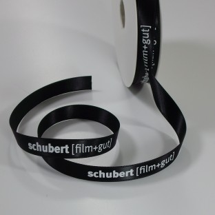 Geschenkband bedrucken mit Firmenlogo