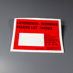 Begleitpapiertaschen Öko C5, rot