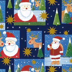 Schones Kinder Weihnachtsgeschenkpapier Triberg Blau Mit Motiven Paschen Shop