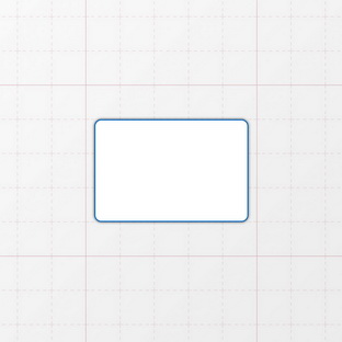 Rechteckform mit abgerundeten Ecken