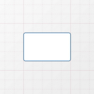Rechteckform mit abgerundeten Ecken