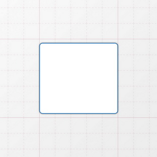 Rechteckform mit abgerundeten Ecken