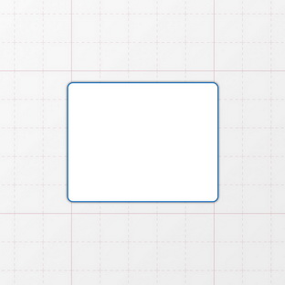 Rechteckform mit abgerundeten Ecken