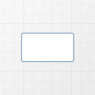 Rechteckform mit abgerundeten Ecken
