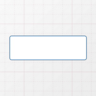 Rechteckform mit abgerundeten Ecken