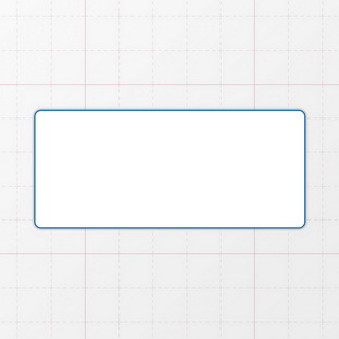 Rechteckform mit abgerundeten Ecken