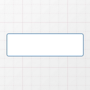 Rechteckform mit abgerundeten Ecken