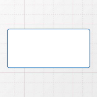 Rechteckform mit abgerundeten Ecken