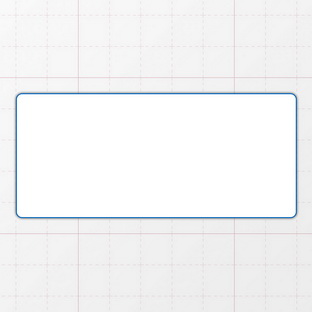 Rechteckform mit abgerundeten Ecken