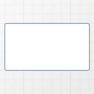 Rechteckform mit abgerundeten Ecken