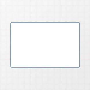 Rechteckform mit abgerundeten Ecken