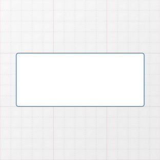 Rechteckform mit abgerundeten Ecken