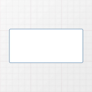 Rechteckform mit abgerundeten Ecken