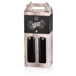 Tragekarton 2er - Wood Wine
