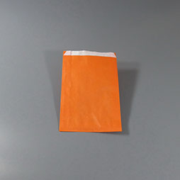 Faltenbeutel, Papier, Orange