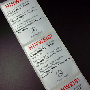 Selbstklebende Rollenetiketten