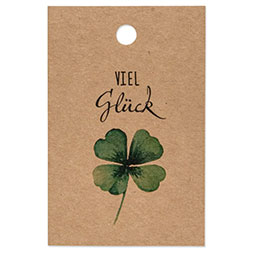 Papieranhänger 85 x 55 mm