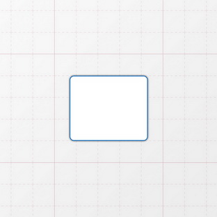 Rechteckform mit abgerundeten Ecken