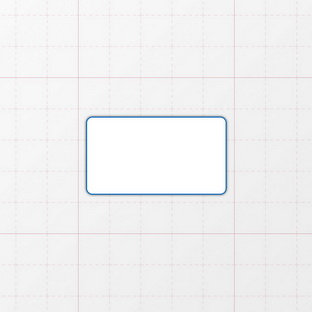 Rechteckform mit abgerundeten Ecken