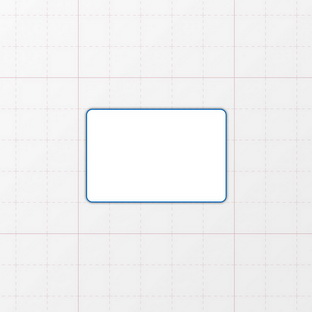 Rechteckform mit abgerundeten Ecken