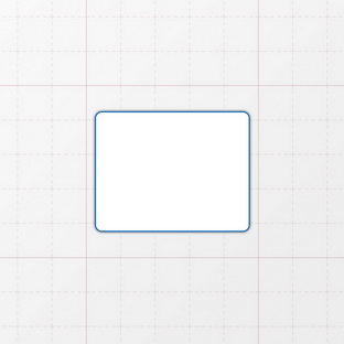 Rechteckform mit abgerundeten Ecken