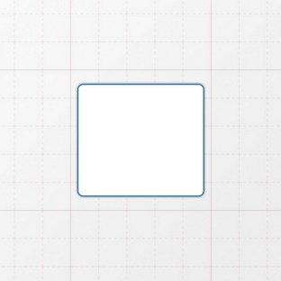 Rechteckform mit abgerundeten Ecken