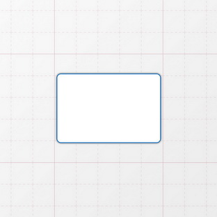 Rechteckform mit abgerundeten Ecken