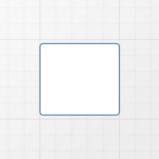 Rechteckform mit abgerundeten Ecken