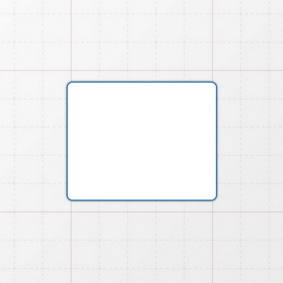 Rechteckform mit abgerundeten Ecken