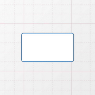Rechteckform mit abgerundeten Ecken
