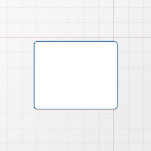 Rechteckform mit abgerundeten Ecken