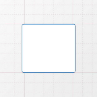 Rechteckform mit abgerundeten Ecken