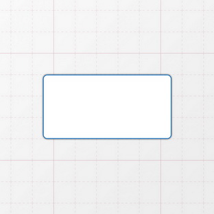 Rechteckform mit abgerundeten Ecken