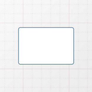 Rechteckform mit abgerundeten Ecken
