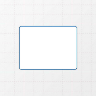 Rechteckform mit abgerundeten Ecken