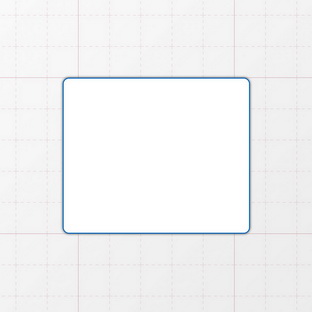 Rechteckform mit abgerundeten Ecken