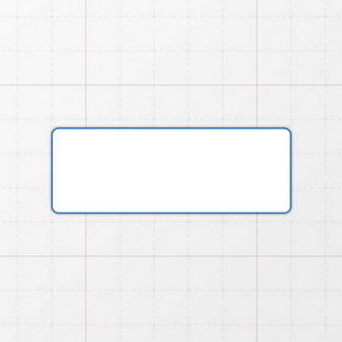 Rechteckform mit abgerundeten Ecken