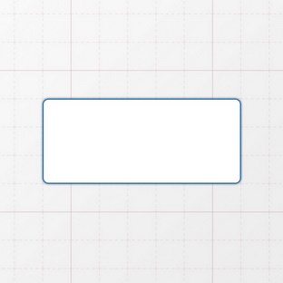 Rechteckform mit abgerundeten Ecken