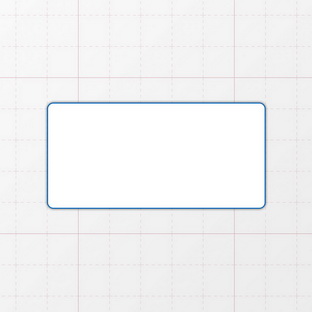 Rechteckform mit abgerundeten Ecken