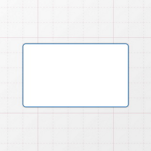 Rechteckform mit abgerundeten Ecken