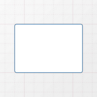 Rechteckform mit abgerundeten Ecken