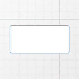Rechteckform mit abgerundeten Ecken