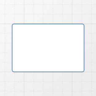 Rechteckform mit abgerundeten Ecken