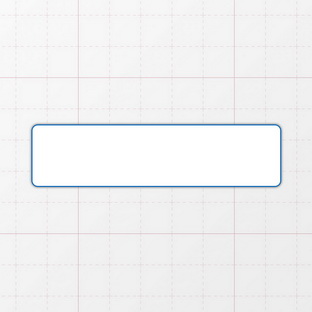 Rechteckform mit abgerundeten Ecken