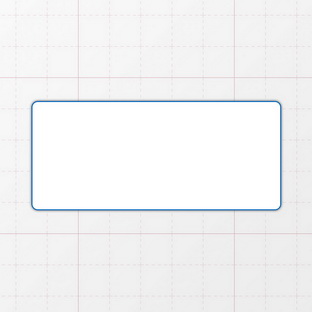 Rechteckform mit abgerundeten Ecken