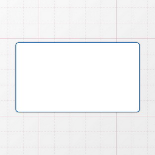 Rechteckform mit abgerundeten Ecken