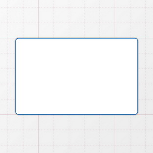 Rechteckform mit abgerundeten Ecken